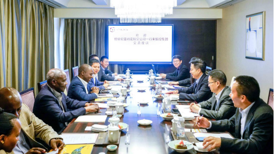 坦桑尼亚驻华参赞一行到凯时尊龙人生就是博集团交流座谈